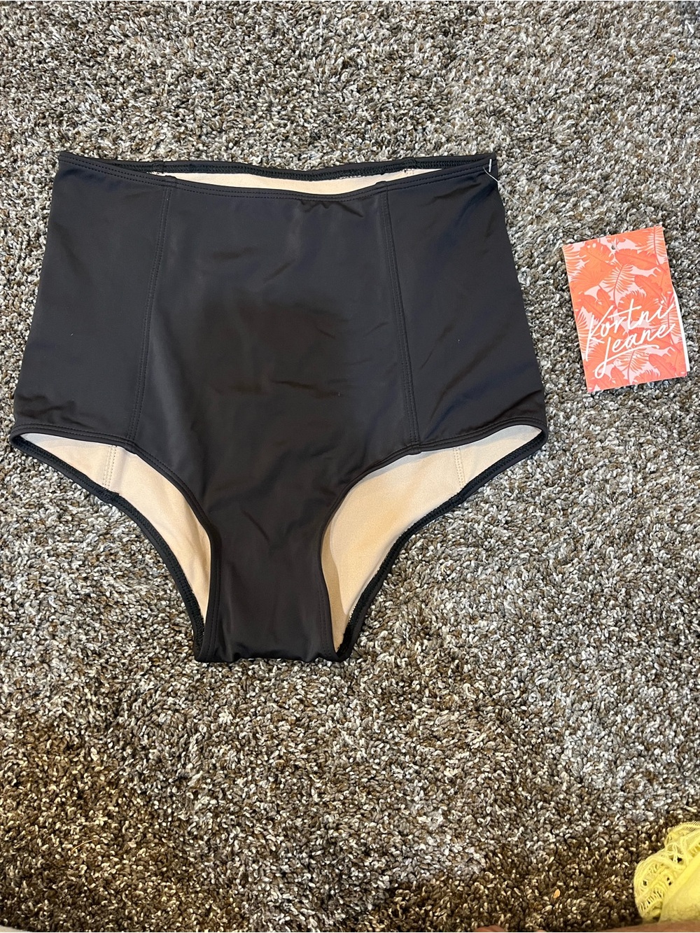Kortni Jeane High-Waist Black Swim Bottoms Size XS